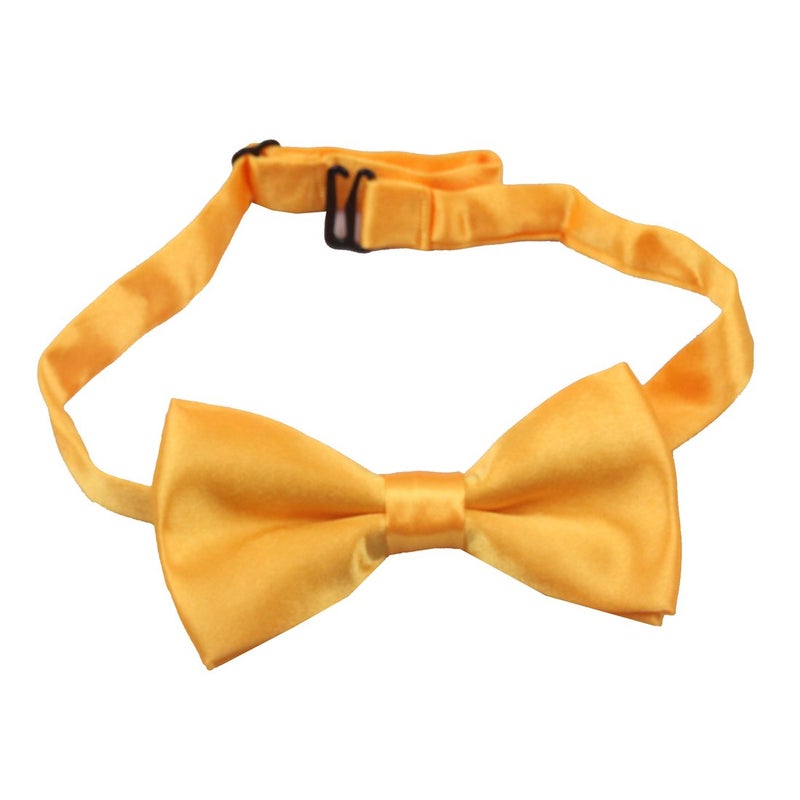 GUCHOL Yellow Suspenders Bow Tie for Boys and Girls - Adjustable Elastic Classic Accessory Sets Age 1 to 13 Year (Yellow, 26 INCH (1-5 Year) - Image 2